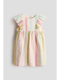 H&M - Girls Multi-Color Flounced Muslin Dress