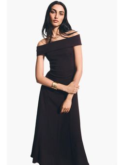 H&M - Women Brown Off-The-Shoulder Dress