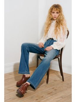 H&M - Women Blue Straight High Waist Jeans