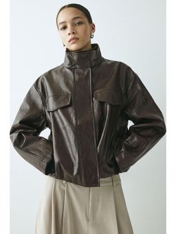 H&M - Women Brown Coated Jacket