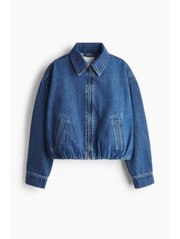 H&M - Women Blue Oversized Denim Jacket