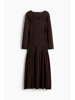 H&M - Women Brown Smocked Dress