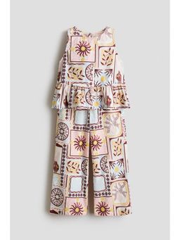 H&M - Girls Multi-Color 2-Piece Patterned Cotton Co-Ord Set