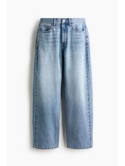 H&M - Women Blue Barrel Regular Waist Jeans