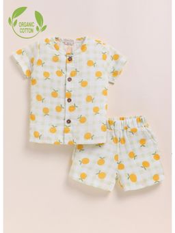 Cot & Candy - Organic Cotton Knit Printed Top and Shorts