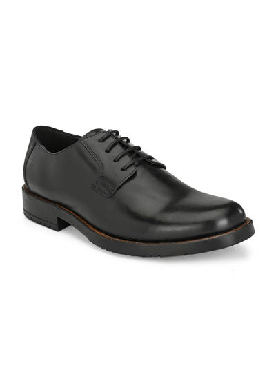 Burnish Leather Black Lace Up Formal Shoes