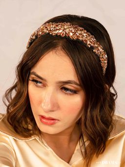 Hair Drama Co. - Rosemary Broad Headband - Rose Gold