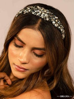 Hair Drama Co. - Rosemary Broad Headband - Grey