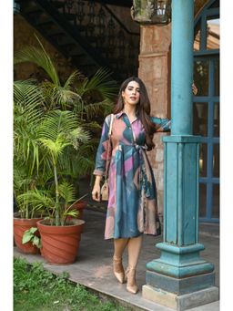 Mahee Jaipur - Multi-Colour Persian Muslin Summer Dress