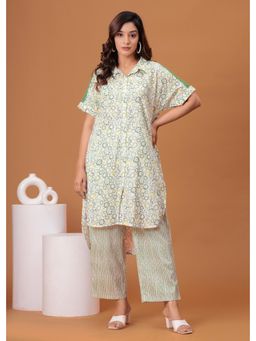 Mahee Jaipur - Green Spring Kurta with Pant
