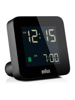 BRAUN - Digital Alarm Clock with Snooze in Black
