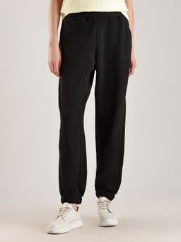 Calvin Klein - Black Relaxed-Fit Solid Mid Rise Joggers