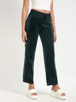 Calvin Klein - Green Straight Fit Solid Mid Rise Pant