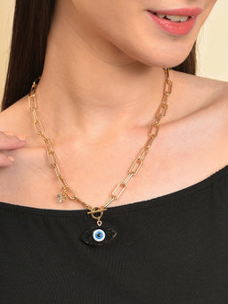 Sohi - Gold Toned Black Brass Gold Plated Chain