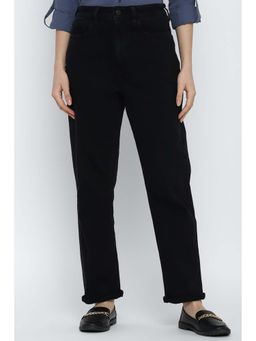 American Eagle - Black Cotton Blend Straight Leg Jeans