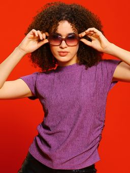 Sera - Mauve Solid Regular Top