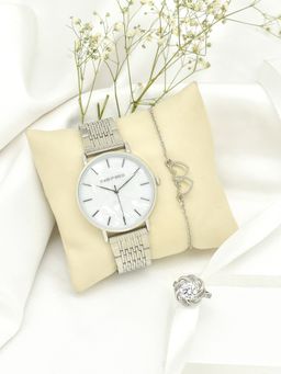 Joker and Witch - Joker & Witch White Little Geneva Love Triangle Watch (Set of 3)