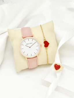 Joker and Witch - Joker & Witch White Valeria Valentine Love Triangle Watch (Set of 3)