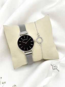 Joker and Witch - Joker & Witch Black Glitz and Glam Love Triangle Watch (Set of 3)