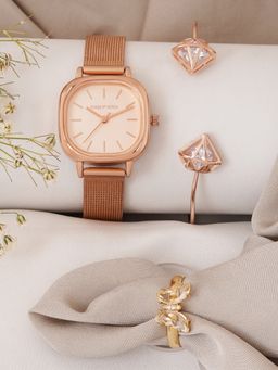 Joker and Witch - Joker & Witch Beige Pretty Pretzel Love Triangle Watch (Set of 3)