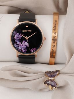 Joker and Witch - Joker & Witch Black Evanka Love Triangle Watch (Set of 3)