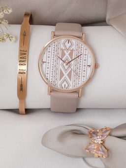 Joker and Witch - Joker & Witch Brown Siena Love Triangle Watch (Set of 3)