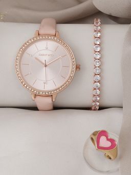 Joker and Witch - Joker & Witch Pink Florence Love Triangle Watch (Set of 3)