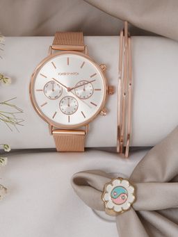 Joker and Witch - Joker & Witch White Edwina Love Triangle Watch (Set of 3)