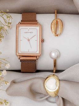 Joker and Witch - Joker & Witch White Elia Love Triangle Watch (Set of 3)