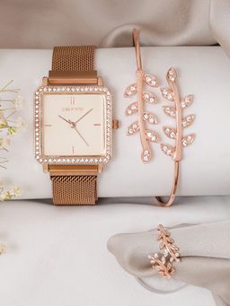 Joker and Witch - Joker & Witch Off White Old School Love Triangle Watch (Set of 3)