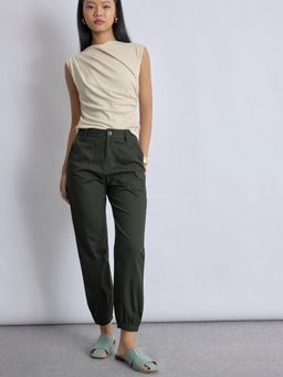 The Label Life - Olive Twill Pants