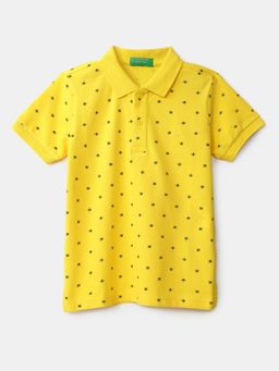 United Colors of Benetton - Boys Printed Polo T-Shirt