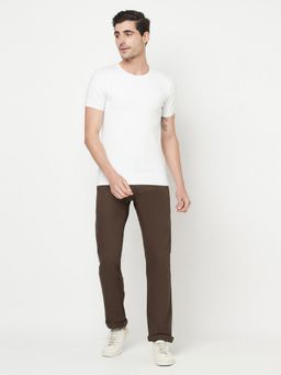 Octave - Men Olive Cotton Pants