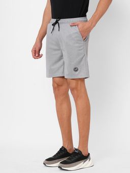 FITZ - Polyester Regular Fit Shorts For Mens - Grey