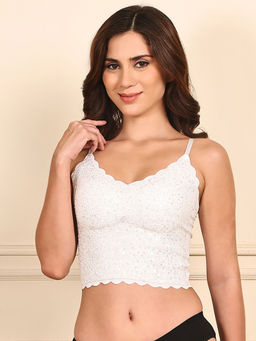 PrettyCat - Glitter Crop Top Bra Bralette for Girls