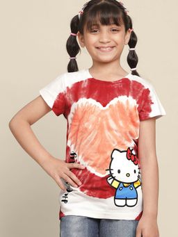 Kidsville - Kids Girls Hello Kitty Printed T-Shirt
