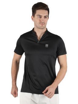 Rock.it - Men Black Regular Fit Half Sleeve T-Shirt