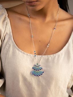 Shaya by CaratLane - Oxidised Owning My Candid Conversations Necklace In 925 Silver