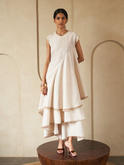 House of Fett - Alila Laced Cotton Tunic - Off White