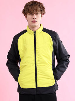 The Indian Garage Co - Yellow Colorblock Regular Fit Jacket