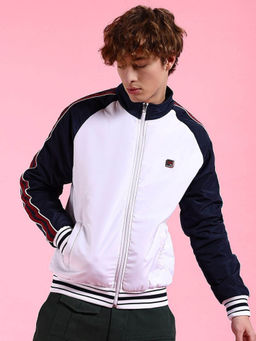 The Indian Garage Co - White Colorblock Regular Fit Jacket