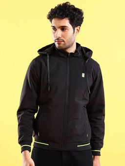 The Indian Garage Co - Black Printed Regular Fit Jacket