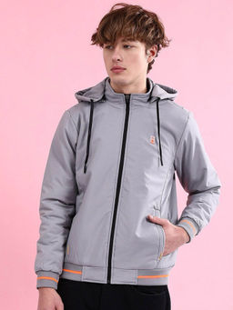 The Indian Garage Co - Grey Printed Regular Fit Jacket