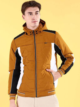 The Indian Garage Co - Mustard Colorblock Regular Fit Jacket