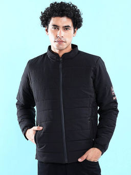 The Indian Garage Co - Black Solid Regular Fit Jacket