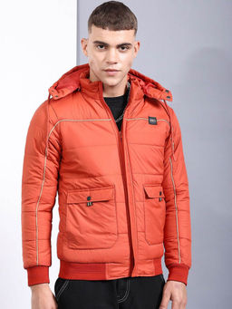 The Indian Garage Co - Rust Solid Regular Fit Jacket