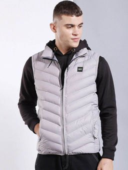 The Indian Garage Co - Grey Solid Regular Fit Jacket