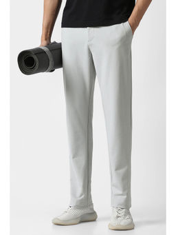 Van Heusen - Grey Solid Regular Fit Trouser