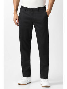 Van Heusen - Black Solid Slim Fit Trouser