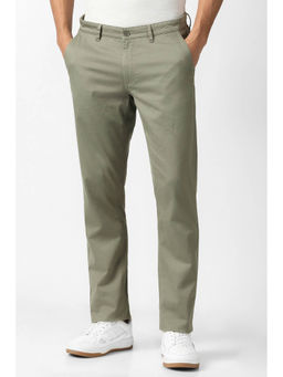 Van Heusen - Olive Solid Slim Fit Trouser